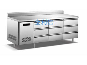 jqe不锈钢沙拉台 厨房工作台